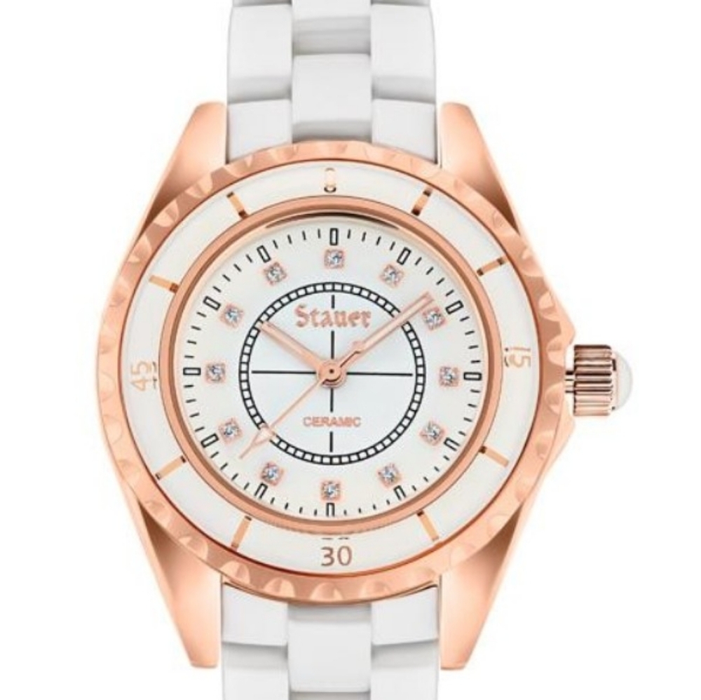 Stauer Ladies Elegante Ceramic Watch